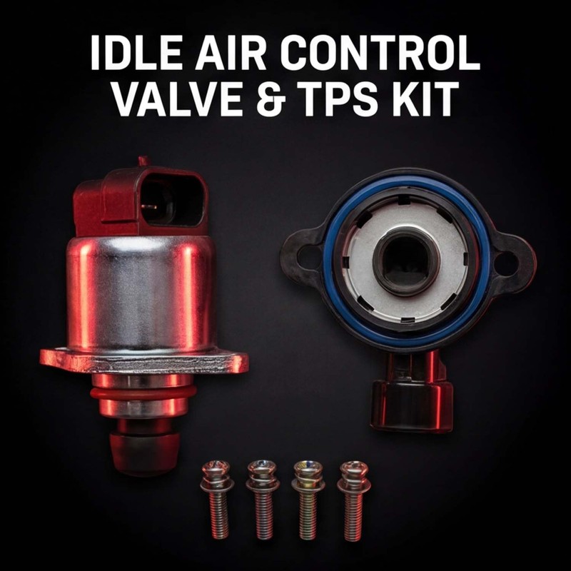 Powkos Idle Air Control Valve AC147 with Throttle Position Sensor