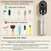 Wall-Mounted Toothbrush Holder with 2 Slots - No Drill Inductance