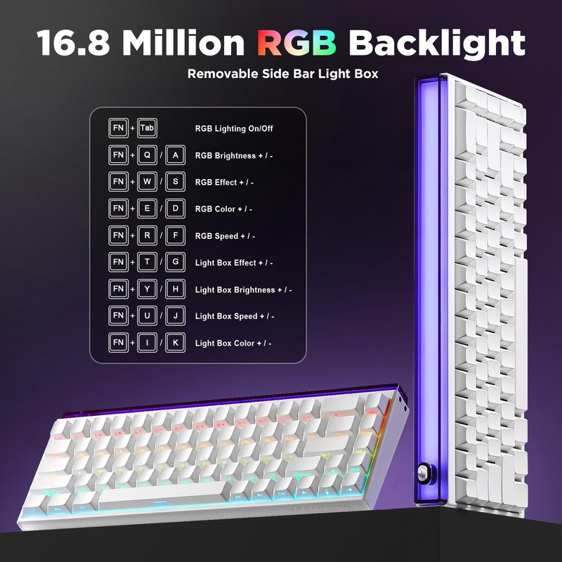 MIKIBY MAD Nano 68 Mechanical Gaming Keyboard, Hall Effect Magnetic
