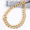 SELECOCO B-BOY B-GIRL Thick Plastic Chain Necklace Gold Kids Hip