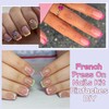 150 Stück French Tip Press on Nägel - 5 Farben