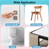 uxcell Wall Protector from Furniture, Clear Furniture Bumpers Silicone Rubber
