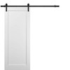 Sliding Barn Door with Hardware | Quadro 4111 White Silk