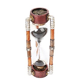 PTC 6.13 Inch Steampunk Inspired Sand Timer Hourglass Statue Figurine
