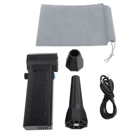 Electric Air Duster Professional 140000RPM Efficient Rechargeable Portable Handheld Turbo Fan for Computer Keyboard Outdoors Car Home Black