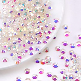 YHMQ DU 1440 pieces rhinestones, nail crystals + rhinestones for nails, crystal transparent AB + SS12 (2.8 + 3.0 mm)