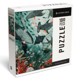 Lantern Press Under The Sea, 1000 Piece Jigsaw Puzzle for Adults, Made in USA with Reference Poster