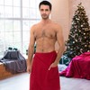 TowelSelections Mens Shower Wrap Adjustable Cotton Terry Spa Bath Gym