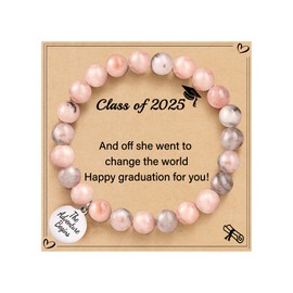 Sistble College Graduation Gifts for Her 2025 Graduation Bracelet Class of 2025 High School Inspirational Gifts for Women Daughter Granddaughter 8th 5th Grade Jewelry for Teens