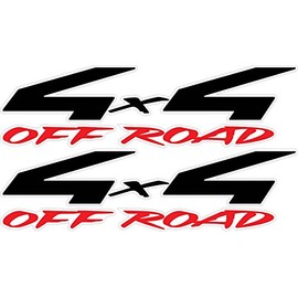 Vinylmark LLC 4x4 Bedside Decals - 1990 to 1997 Fits Nissan Truck Bed Black