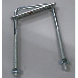 National Hardware N222-372 2192BC Square U Bolt in Zinc plated,#657-3/8"x3"x7"