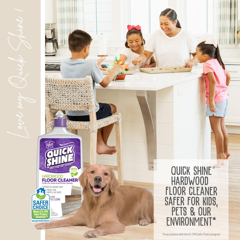 Quick Shine Hardwood Floor Cleaner 27oz, 6Pk| Use in Spray