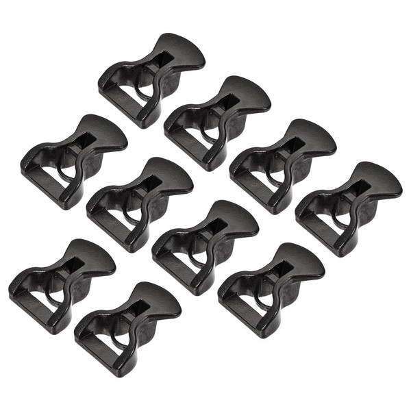 sourcing map Tent Rope Buckles, 4mm Plastic Guyline Adjuster Cord