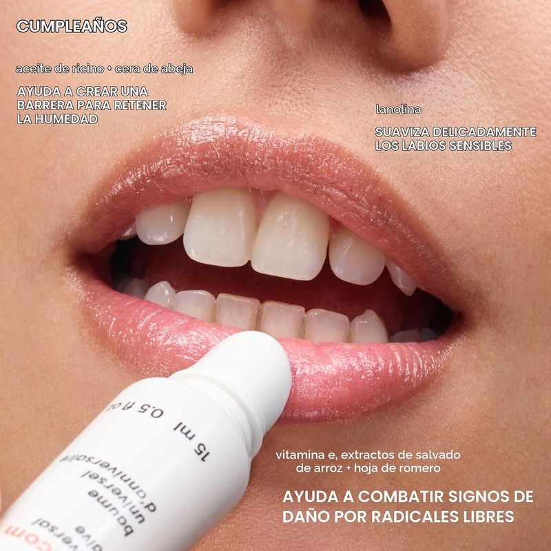 Glossier Bálsamo labial - Birthday: Hidratación Instantánea con Sabor delicioso