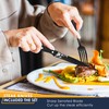 Stapava 72-Piece Black Silverware Set for 12 with Steak Knives,