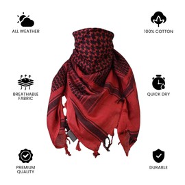 100% COTTON SHEMAGH - Multi - One size