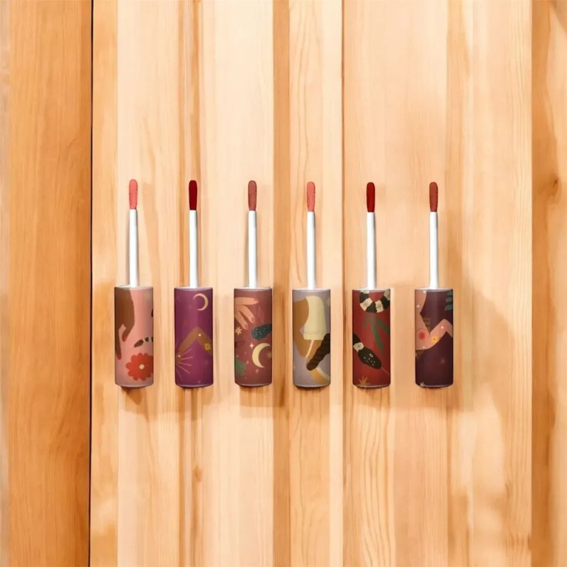 Set 6 Labiales Velvet Yuya + Cosmetiquera Set Velvet