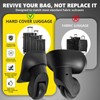 Luggage Wheels Replacement Wheels for Suitcase Repair 360° Rotating Suitcase