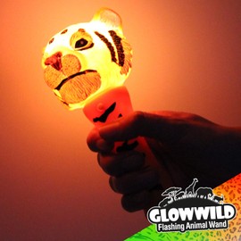The Glow Company Light Up Flashing Animal Wand (Tiger Mini)