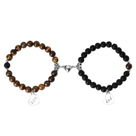 Father Day Gifts for Dads Son Birthday Gifts from Dad Son Bracelet Giftd for Daddy Dads Gifts from Son Father Son Bracelets Set for 2 Beaded Bracelets Gift Ideas