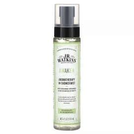 J.R. WATKINS AWAKEN AROMATHERAPY IN-SHOWER MIST - ROSEMARY & ROSEWOOD - 4.0 OZ.