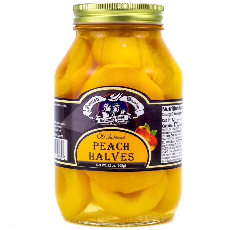 Amish Wedding Foods Old Fashioned Peach Halves 2 - 32