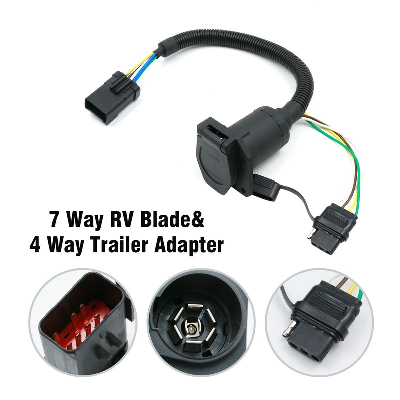 Anxingo 56038366AB Trailer Wiring Adapter Connector, Replacement for Chrysler Replacement