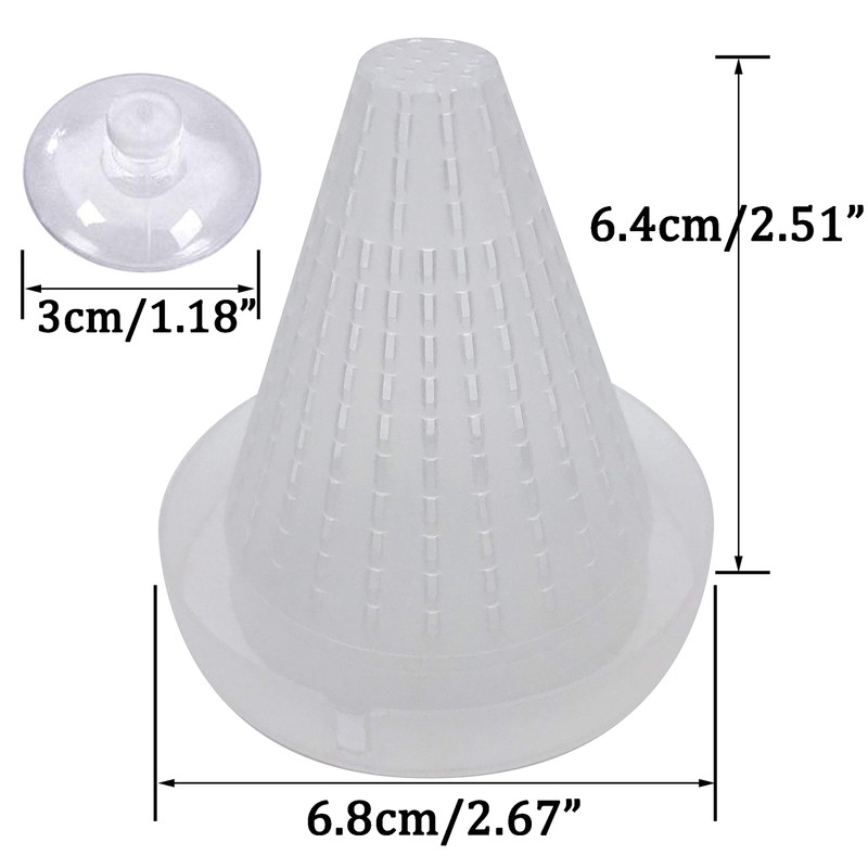 5Pcs Round Square Cone Fish Feeder Set, Floating Food Feeding