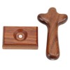 Wood Cross Tabletop Decor Hand Crafted Surface Polishing Sturdy Durable