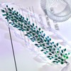 JHOO Bride Wedding Hair Accessories Emerald Rhinestone Headband Elegant Bridal