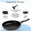 Alpine Cuisine Fry Pan Aluminum 3pc Nonstick Coating, High-Quality Frying