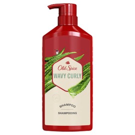Old Spice Wavy Curly Shampoo with Aloe & Avocado Oil, 21.9 fl oz/650 mL, Green,Red,White