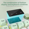 Mosptnspg RGB Mechanical Feel Membrane Wireless Keyboard, Wired/Bluetooth/2.4G Silent ABS