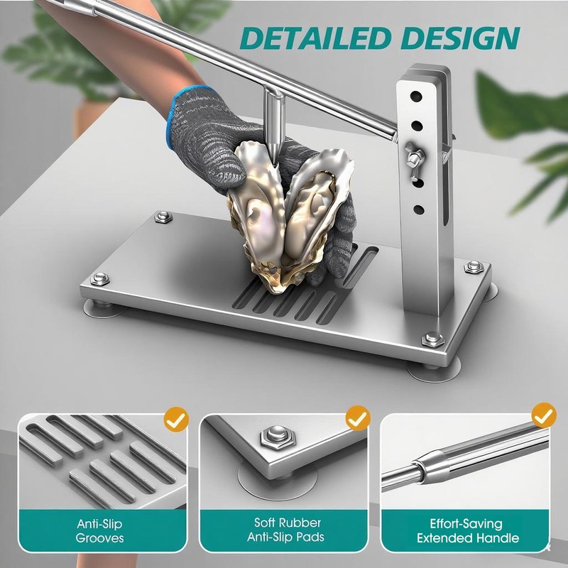 BIUWING Oyster Shucker Machine, Oyster Clam Opener Tool Set, Oyster