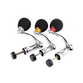 VISPREA Spinning Reel Handle Rocker Arm Fishing Reel Power Handle Knob Metal 2000# 3000 #4000 #5000 #6000 Series Handle Arm Knob EVA Full Metal CNC Machined Custom Parts Light YU23 (Red, 4000-6000)
