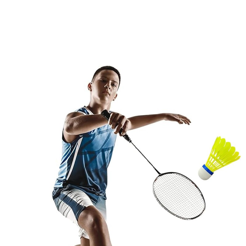 WEZCHUGHAOL 12 Pack Nylon Badminton Shuttlecocks - High Durability Aeroplane