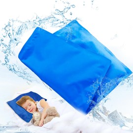 Couleurs Pillow Cooling Pad Mat, Pillow Cold Pillow Injuries, Perfect for Night Sweats, Migraines, Fevers, Hot Flashes, Place on Pillow, Reusable (Blue)