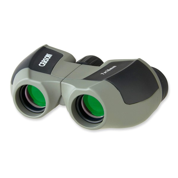 Carson MiniScout Binoculars, 7 x 18mm Compact Porro Prism