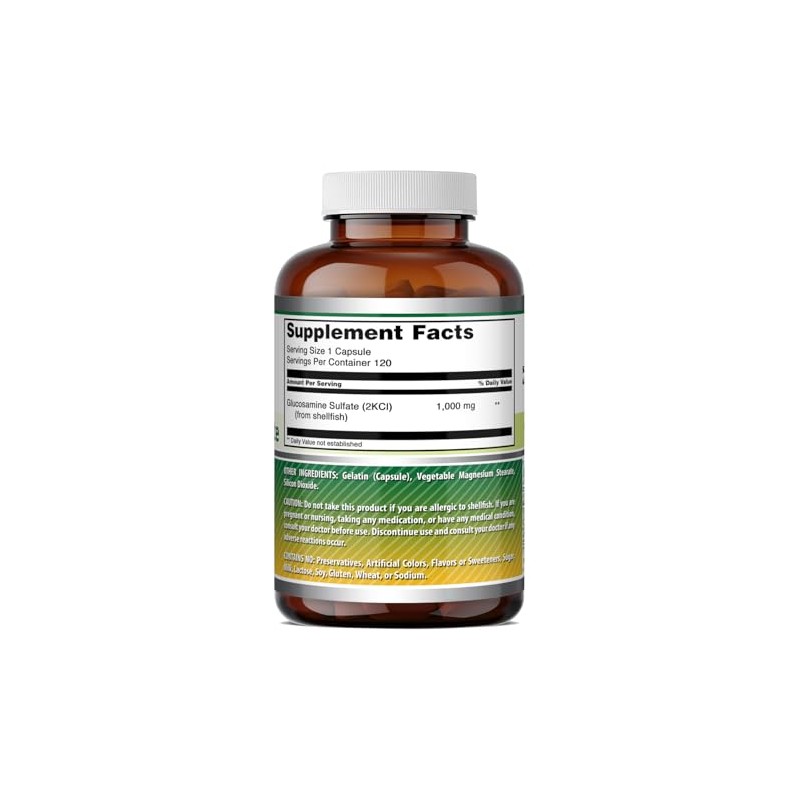 Amazing Formulas Mega Strength Glucosamine Sulfate 1000 Mg 120Capsules