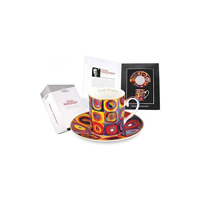 CARMANI - Tea Cup and Saucer, Fine Bone China, with