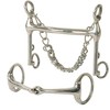 Korsteel Stainless Steel Mullen Mouth Fixed Cheek Eggbutt Weymouth Set