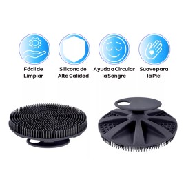 Doble G Cepillo Esponja Corporal De Silicón Exfoliante Corporal