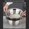 3pcs Stainless Steel Drain Basket Vegetable Cutter 3 in 1