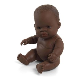 Babypuppe afrikanisches Mädchen 21cm-31144