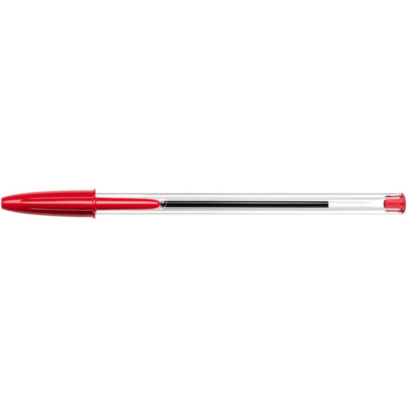 BIC Cristal Xtra Smooth Ballpoint Pen, Medium Point (1.0mm), Red,
