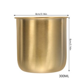 PRETYZOOM Measuring Jug Stainless Steel Capacity 300 ml Capacity for Precise Measurements Kitchen Versatile Use for Rice Porridge and Soups