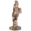 Veronese Miniature Figurine Germanic Valkyrie on Horse, Hand-Painted Bronze
