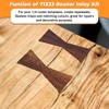 71333 Router Bits Solid Brass Inlay Kit for 1/4 Templates