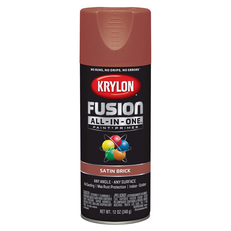 Krylon Fusion All-In-One Adhesive Spray Paint for Indoor/Outdoor Use, 12
