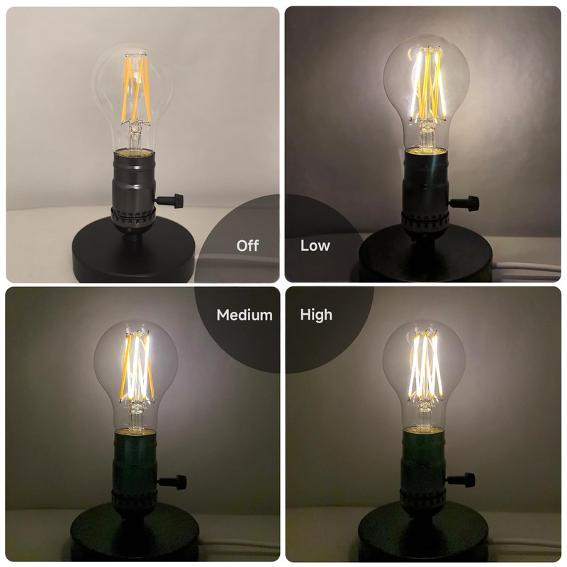 A19/A60 3 Way LED Bulb, E26 Base, 30/50/80W Equivalent, 3000K